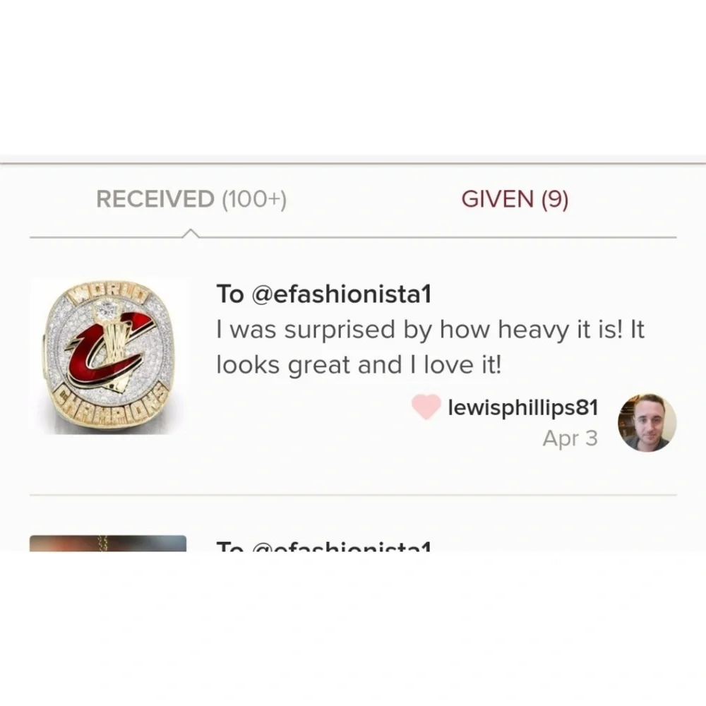 Cleveland Cavaliers Fan Edition Championship Ring Lebron James - Picture 8 of 8